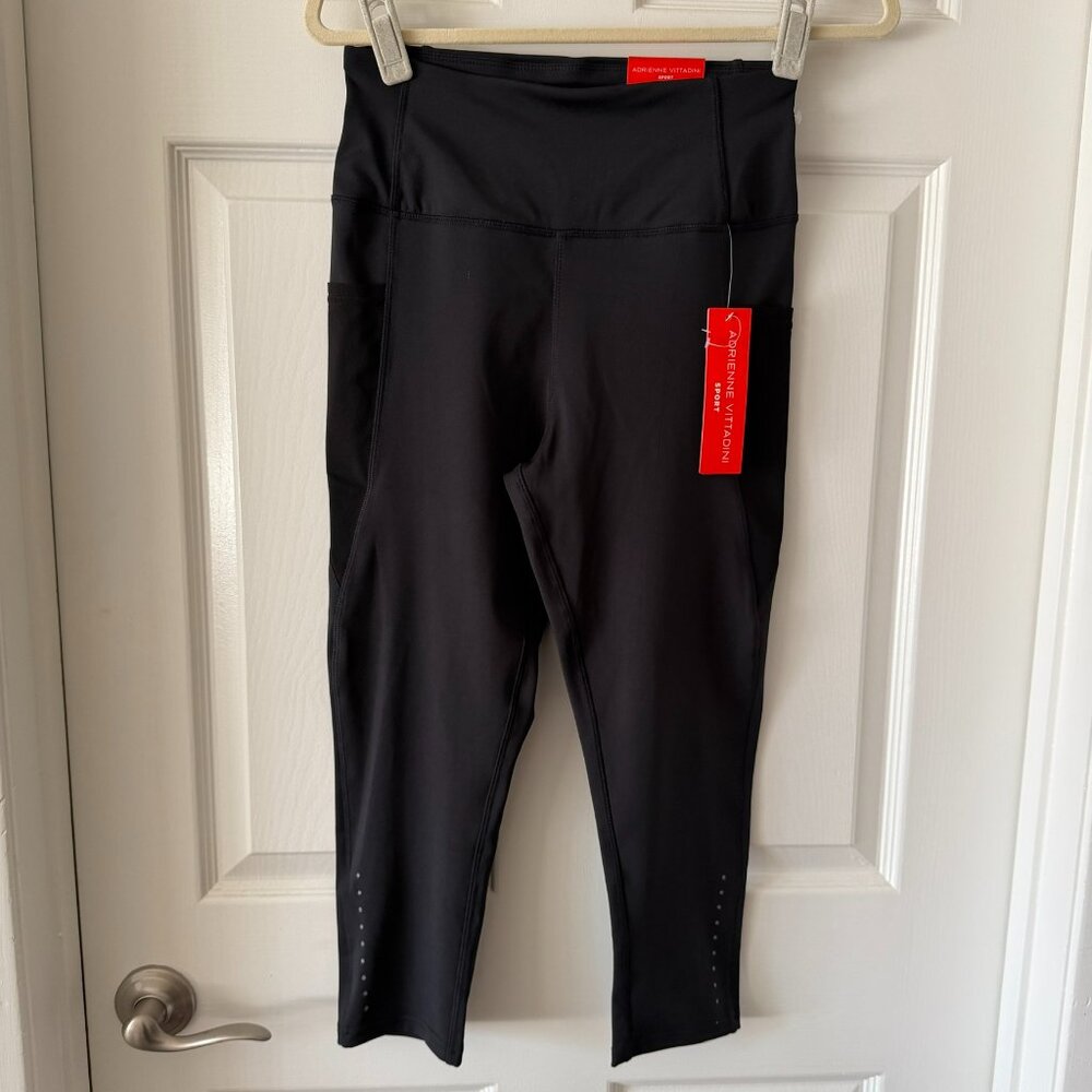 Adrienne Vittadini Sport High Rise Capri Leggings Size Medium